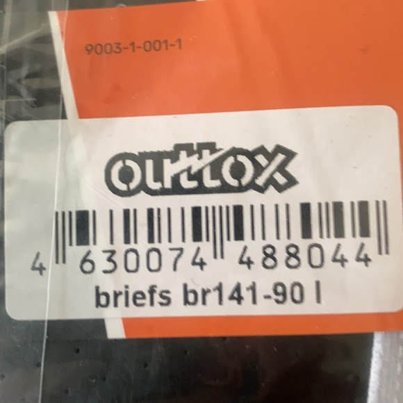 Outtox Black Wrap Rear Briefs-BR141-90-Large - Picture 4 of 4